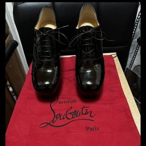 Pre Owned Christian Louboution Platform Heels Size 38